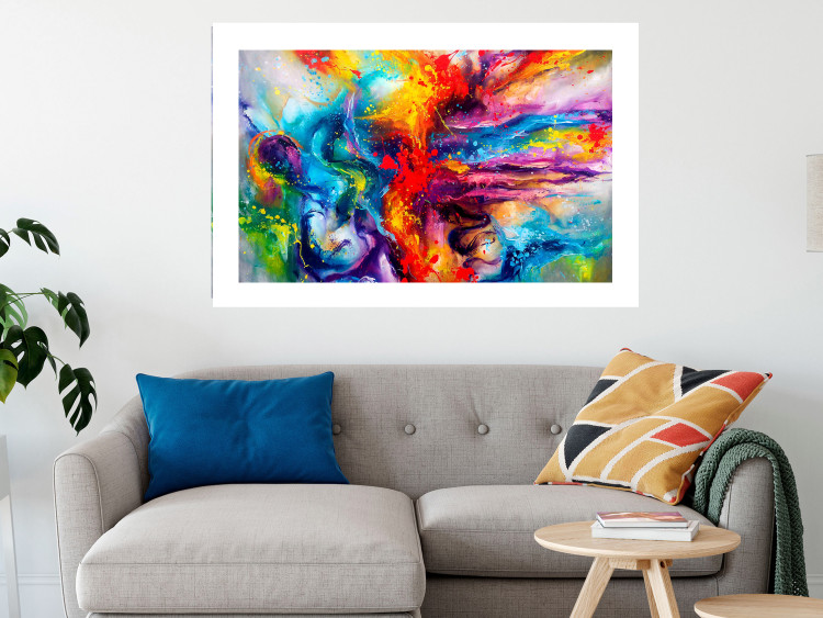 Poster Colorful Splash - abstraction of colorful patterns in artistic motif 128534 additionalImage 5