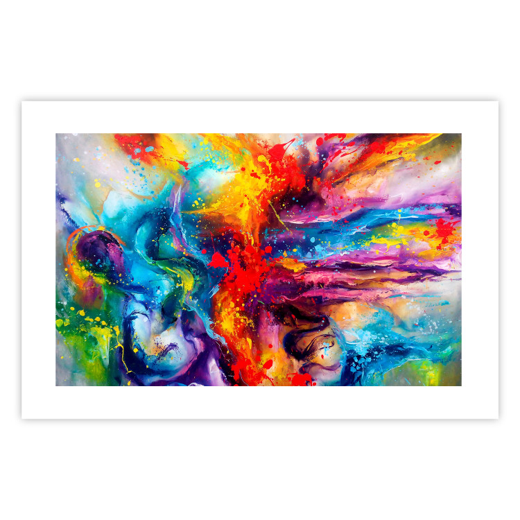 Poster Colorful Splash - abstraction of colorful patterns in artistic motif 128534 additionalImage 25