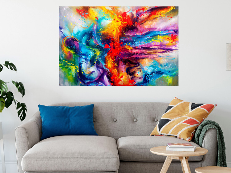 Poster Colorful Splash - abstraction of colorful patterns in artistic motif 128534 additionalImage 4