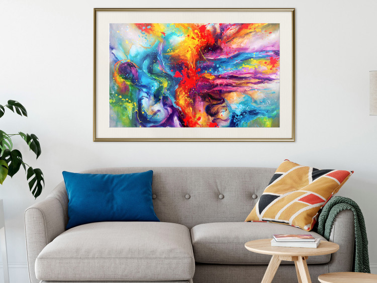 Poster Colorful Splash - abstraction of colorful patterns in artistic motif 128534 additionalImage 22