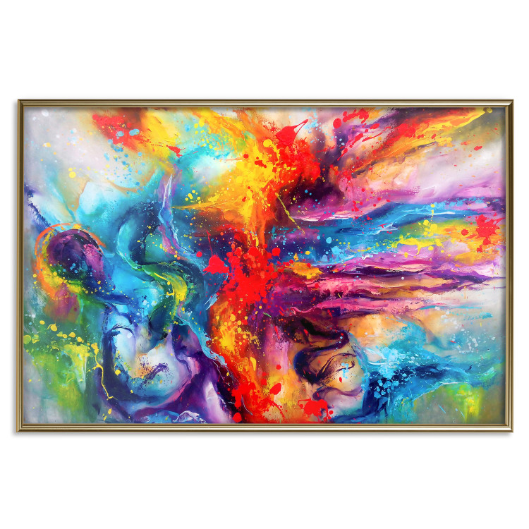 Poster Colorful Splash - abstraction of colorful patterns in artistic motif 128534 additionalImage 21