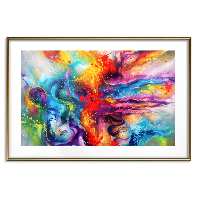 Poster Colorful Splash - abstraction of colorful patterns in artistic motif 128534 additionalImage 16