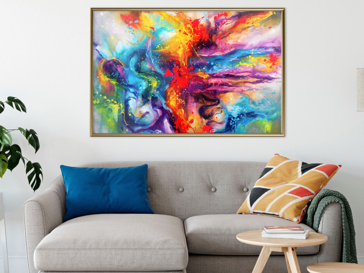 Poster Colorful Splash - abstraction of colorful patterns in artistic motif 128534 additionalImage 7