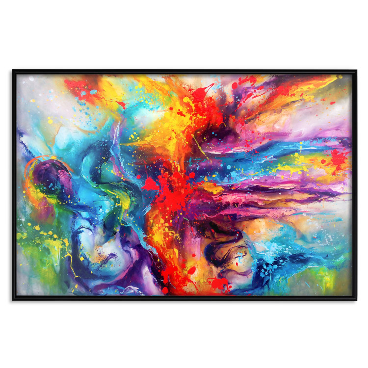 Poster Colorful Splash - abstraction of colorful patterns in artistic motif 128534 additionalImage 18