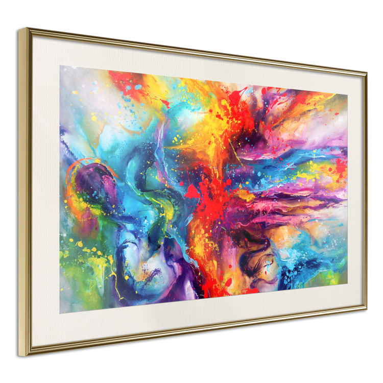 Poster Colorful Splash - abstraction of colorful patterns in artistic motif 128534 additionalImage 3