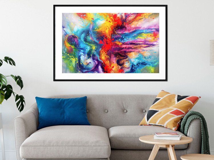 Poster Colorful Splash - abstraction of colorful patterns in artistic motif 128534 additionalImage 23