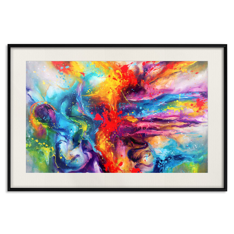 Poster Colorful Splash - abstraction of colorful patterns in artistic motif 128534 additionalImage 19