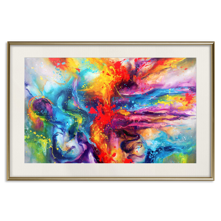 Poster Colorful Splash - abstraction of colorful patterns in artistic motif 128534 additionalImage 20