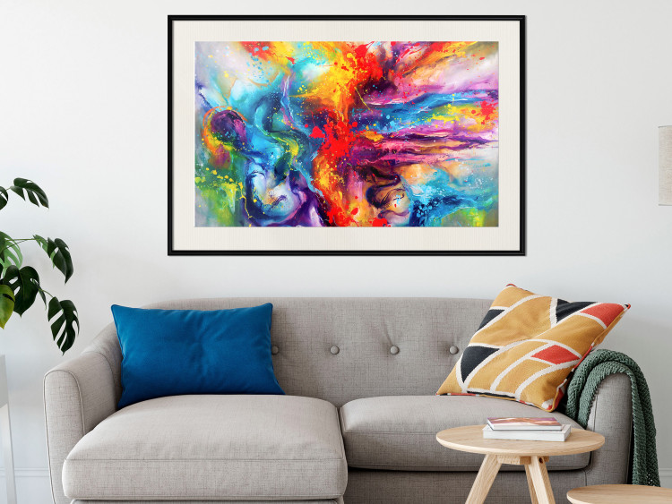 Poster Colorful Splash - abstraction of colorful patterns in artistic motif 128534 additionalImage 24