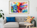 Poster Colorful Splash - abstraction of colorful patterns in artistic motif 128534 additionalThumb 22