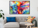 Poster Colorful Splash - abstraction of colorful patterns in artistic motif 128534 additionalThumb 6