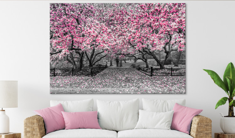 Large canvas print Magnolia Park - Pink [Large Format] 128634 additionalImage 5
