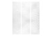 Room Divider Waves of White (3-piece) - modern abstraction in light tones 128934 additionalThumb 3