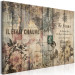 Canvas Her Diary (1-part) wide - patterns on wood in vintage style 129134 additionalThumb 2