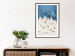Poster Snowy Land - geometric abstraction with winter mountain landscape 129434 additionalThumb 18