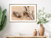 Poster Uncovered Past - beach landscape with a piece of brown wood 129834 additionalThumb 15