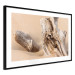 Poster Uncovered Past - beach landscape with a piece of brown wood 129834 additionalThumb 8