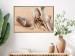 Poster Uncovered Past - beach landscape with a piece of brown wood 129834 additionalThumb 5