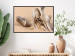 Poster Uncovered Past - beach landscape with a piece of brown wood 129834 additionalThumb 4