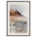 Poster Earth's Warm Breath - mountain landscape amidst fog against a gray sky 130234 additionalThumb 19