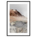 Poster Earth's Warm Breath - mountain landscape amidst fog against a gray sky 130234 additionalThumb 17