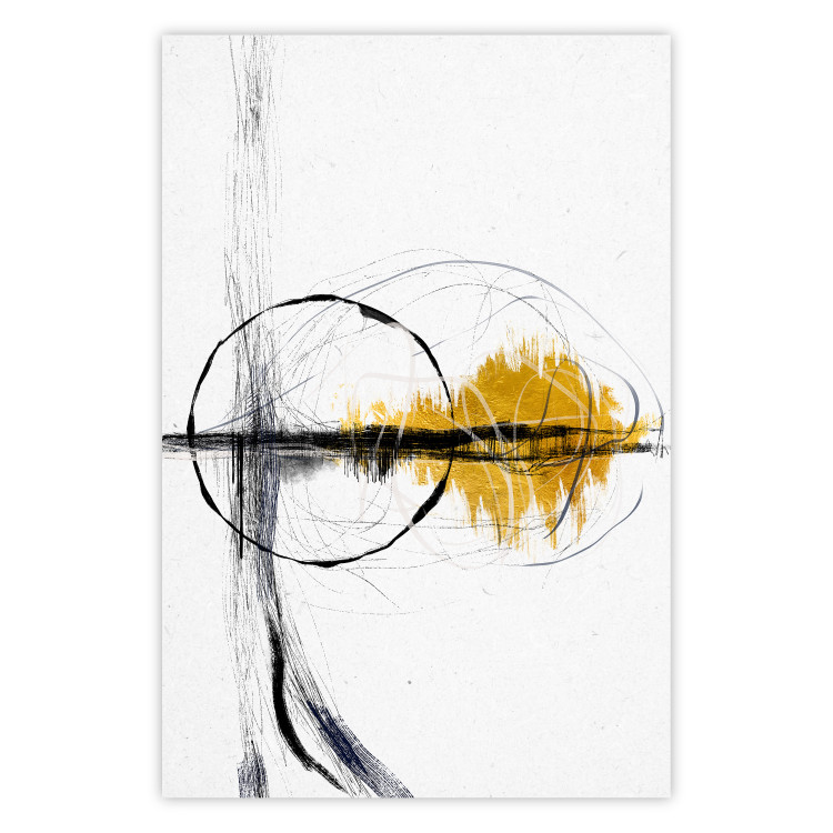 Gallery wall art Golden and black abstractions 143375 additionalImage 4