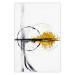 Poster Golden Sunrise - artistic black lines and patterns in an abstract style 131834