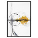 Poster Golden Sunrise - artistic black lines and patterns in an abstract style 131834 additionalThumb 16