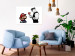 Canvas Print Mario and a Police Officer - graphic inspired by Banksy's street art 132434 additionalThumb 3