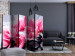 Room Divider Screen Orchid Flowers and Zen Stones II (5-piece) - floral composition 132734 additionalThumb 4