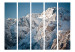 Folding Screen Winter in the Alps II - landscape of rocky snow-covered mountains 134034 additionalThumb 3