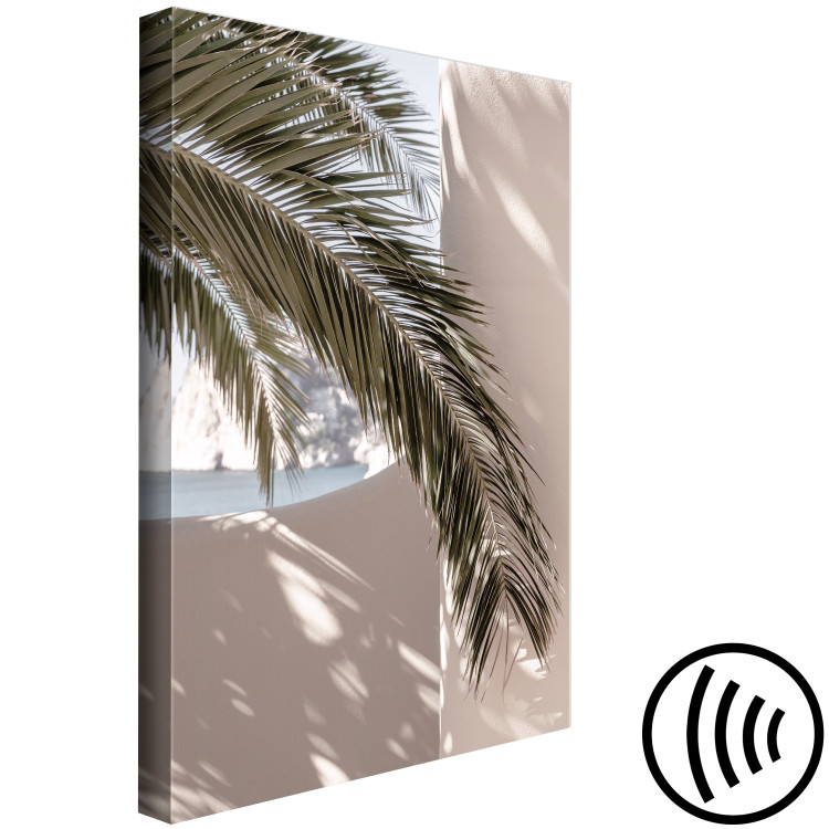 Canvas Terrace with a View (1-piece) Vertical - palm tree leaf in Morocco 134734 additionalImage 6