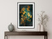 Poster Radiant Glow - abstract golden plant on green texture 135034 additionalThumb 18
