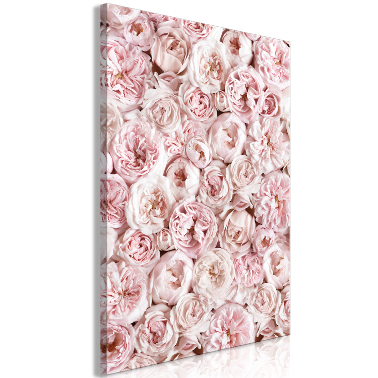 Canvas Print Rose Carpet - Carpet with pink flowers seen from above in pink color 135534 additionalImage 2