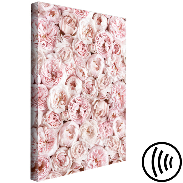 Canvas Print Rose Carpet - Carpet with pink flowers seen from above in pink color 135534 additionalImage 6
