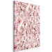 Canvas Print Rose Carpet - Carpet with pink flowers seen from above in pink color 135534 additionalThumb 2