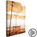 Canvas Print Beach umbrellas - Landscape with sand, sun loungers and Mediterranean 135834 additionalThumb 6