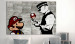 Large canvas print Banksy: Mario Bros [Large Format] 137534 additionalThumb 4