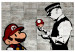 Large canvas print Banksy: Mario Bros [Large Format] 137534