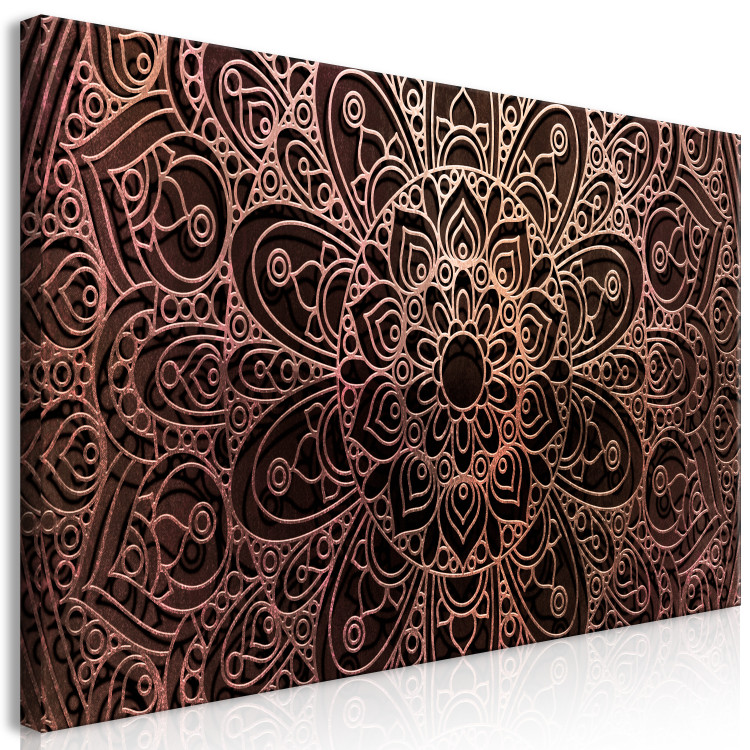 Large canvas print Mandala: Amber Silence II [Large Format] 137634 additionalImage 2