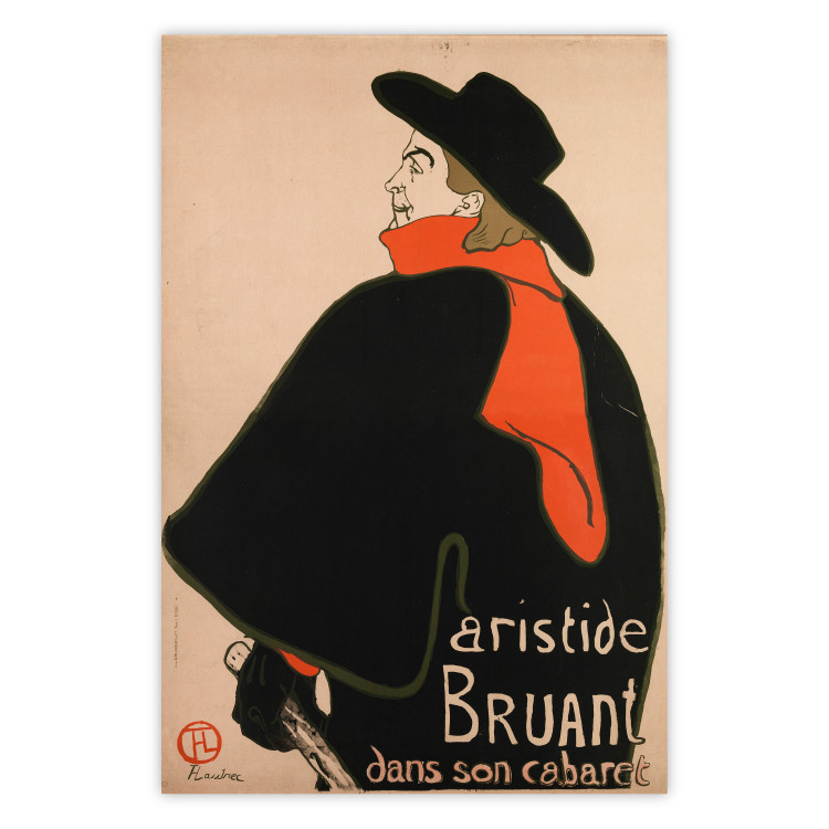 Poster Aristide Bruant: In His Cabaret - French text and a man 137834