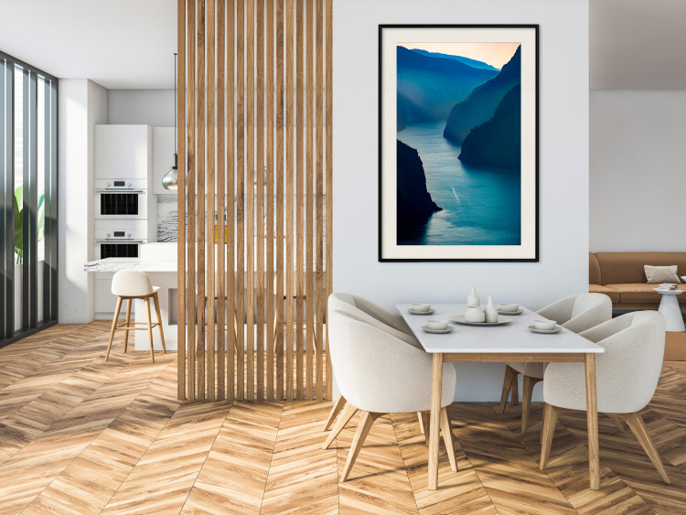 Poster Aurlandsfjord - majestic landscape of a river between towering mountains 138734 additionalImage 16