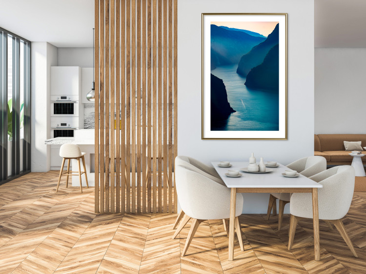 Poster Aurlandsfjord - majestic landscape of a river between towering mountains 138734 additionalImage 18