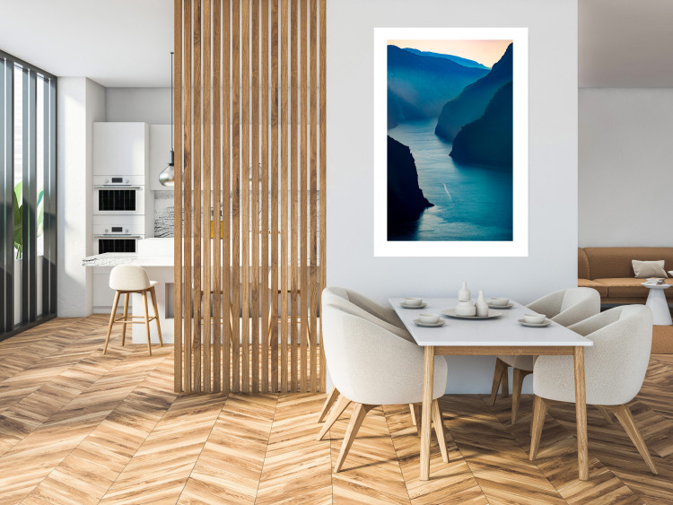 Poster Aurlandsfjord - majestic landscape of a river between towering mountains 138734 additionalImage 5
