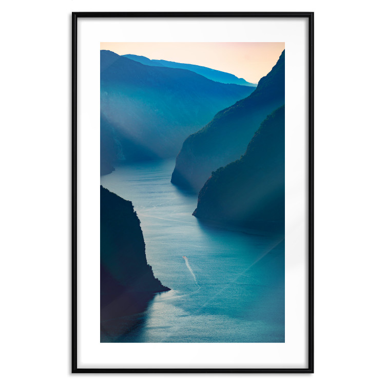 Poster Aurlandsfjord - majestic landscape of a river between towering mountains 138734 additionalImage 20