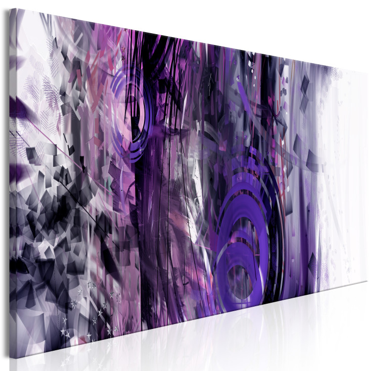 Canvas Print Purple Swirl (1-piece) Narrow - modern abstraction 138834 additionalImage 2