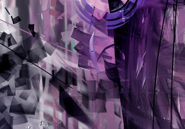 Canvas Print Purple Swirl (1-piece) Narrow - modern abstraction 138834 additionalImage 5