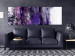 Canvas Print Purple Swirl (1-piece) Narrow - modern abstraction 138834 additionalThumb 3