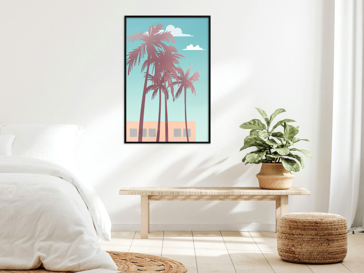 Poster Miami Palm Trees - Holiday View With Blue Sky and White Clouds 144334 additionalImage 10