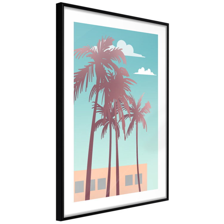 Poster Miami Palm Trees - Holiday View With Blue Sky and White Clouds 144334 additionalImage 12